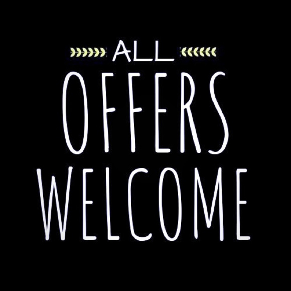 Reasonable offers welcome!!